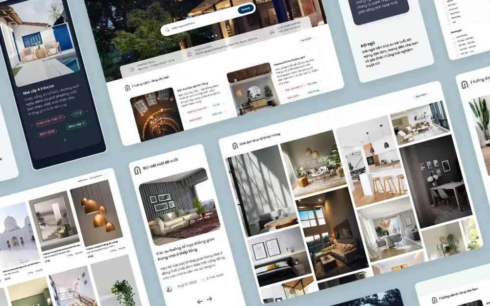 Thiết kế Website kiến trúc nội thất đẹp và độc đáo